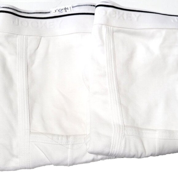 Jockey Briefs 3XL NWOT Men Lot of 4 White Cotton Quick Draw H-Fly Tighty Whities - Picture 2 of 6